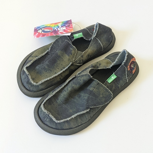 Sanuk Vagabond Boys Grateful Dead Slip On - Picture 1 of 6